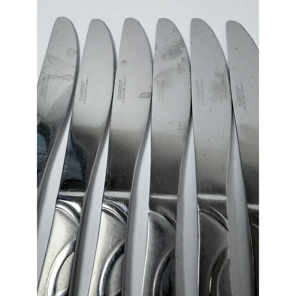 Cambridge Conquest Stainless Steel Dinner ‎ Knives Set Of 7